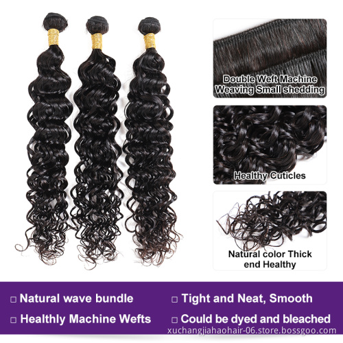 Wholesale Vendors Double drawn Human Hair Weave Bundles With Lace Frontals Closure Raw Mink Brazilian Cuticle Aligned Hair
